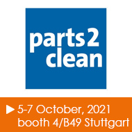 parts2clean industrial parts and surface cleaning in Stuttgart 2019